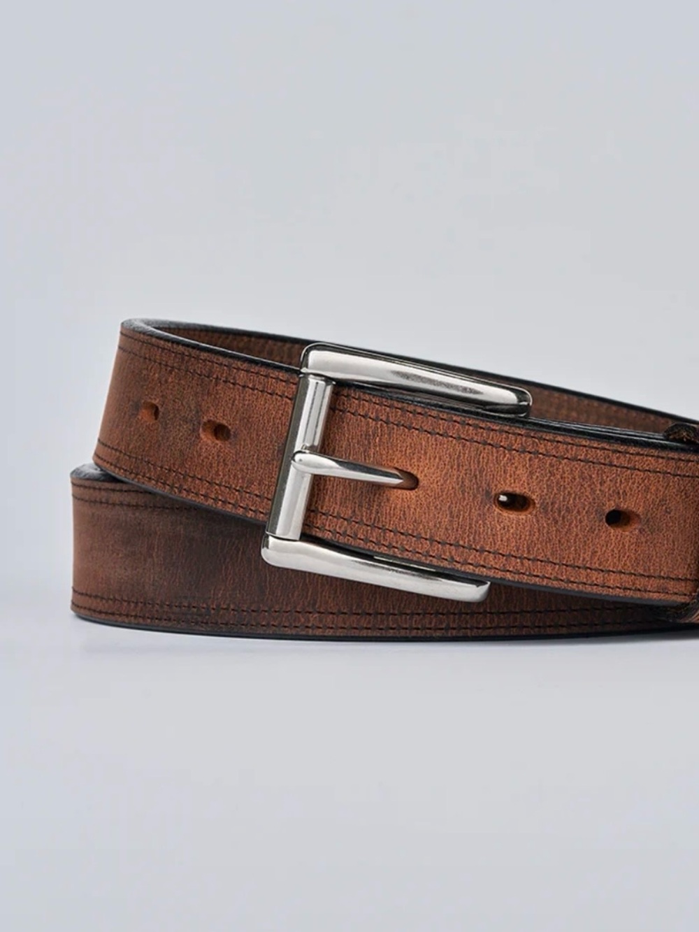 The Montana Bison Double Layer Belt